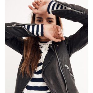 NWT Madewell Washed Leather Jacket